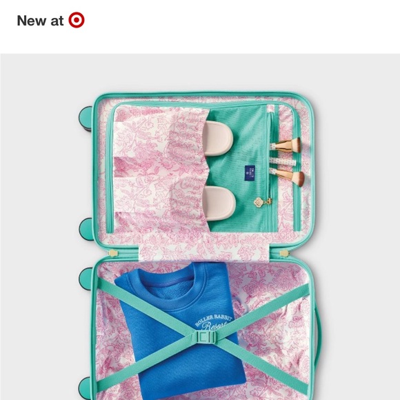 Roller Rabbit Multicolor Heart Print Travel Bag - Picture 2 of 5